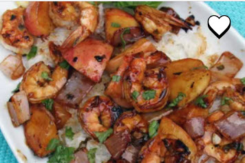 Grilled Shrimp and Apple Skewers